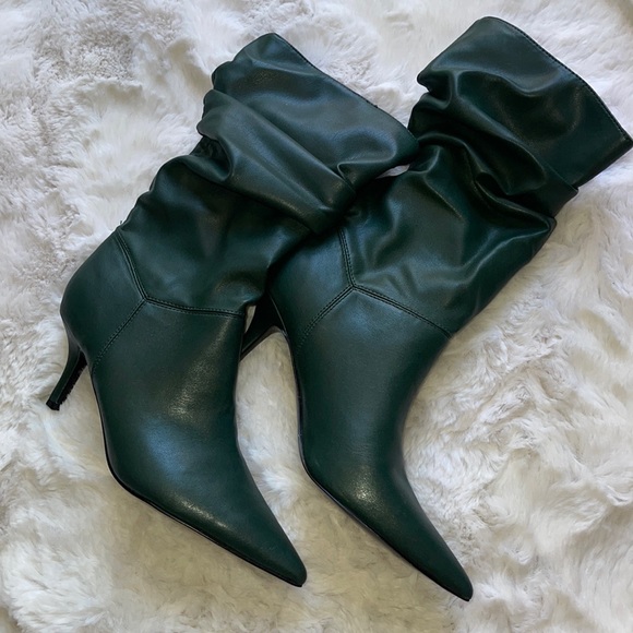 Marc fisher dark green boots - Picture 1 of 4